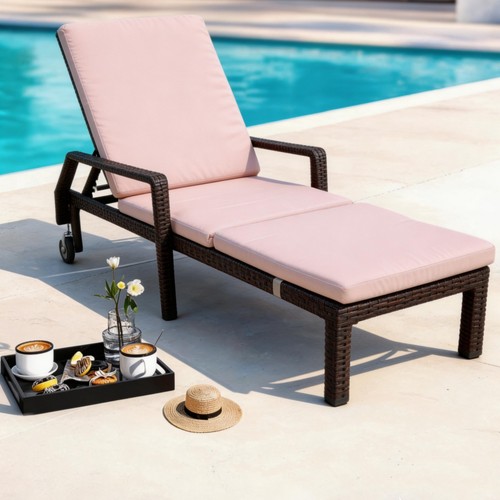 Rattan sun lounger - lounger, set