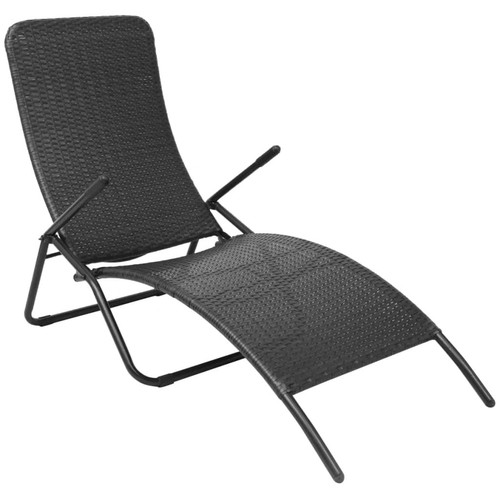Folding sun lounger poly - sun,