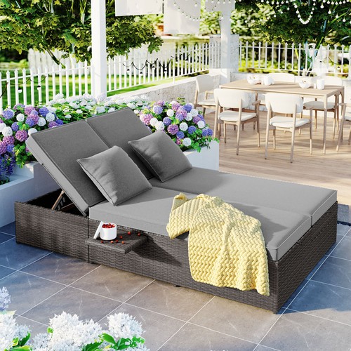 Outdoor rattan reclining - pe,