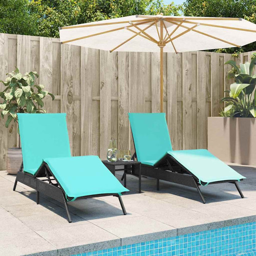 Sun loungers with cushions - sun,