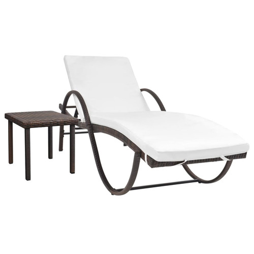Sun lounger with - sun, cushion