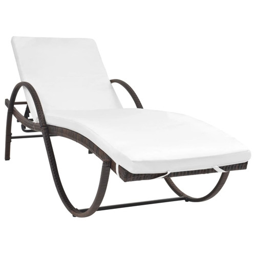 Sun lounger with cushion - lounger,