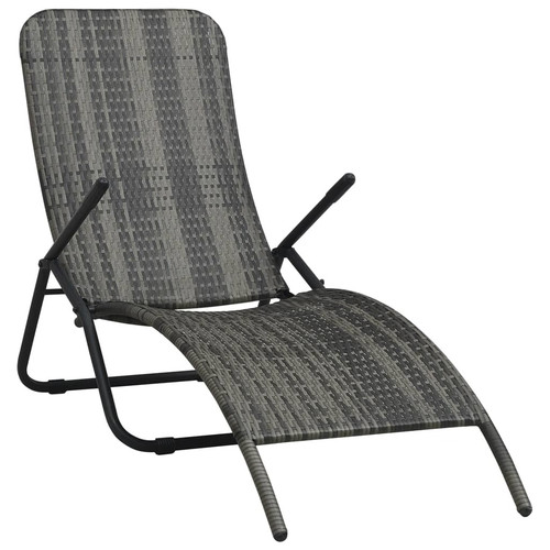 Folding sun lounger poly - sun,