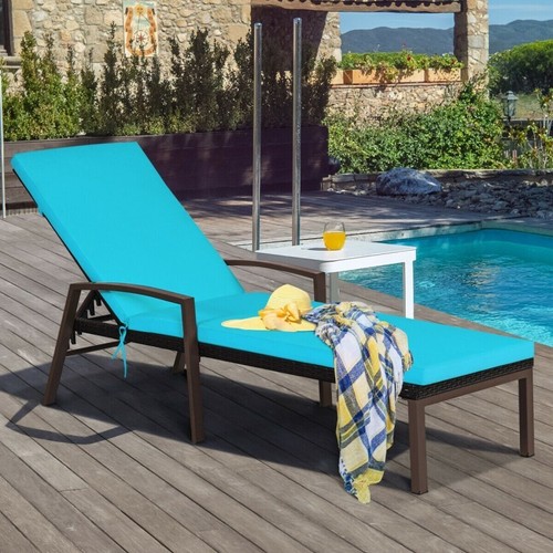 Rattan chaise lounge chair - rattan,