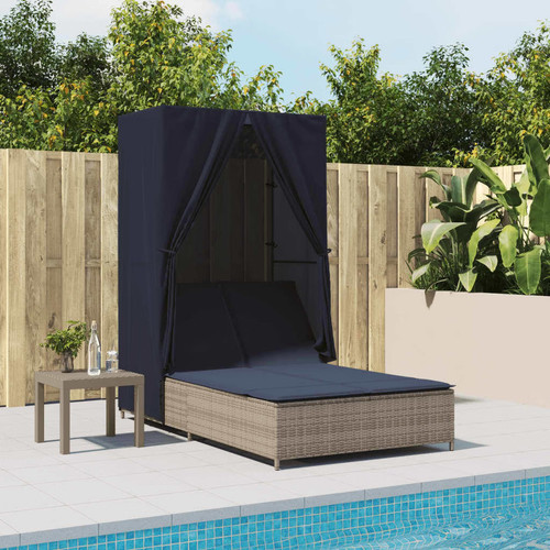 Double sun lounger - double, roof
