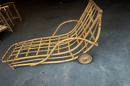 Rattan mid century - rattan,