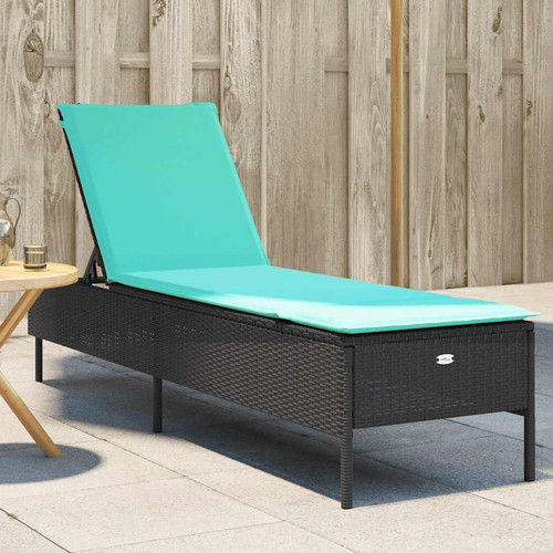 Sun lounger with cushion - lounger,