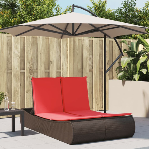 Double sun lounger with - lounger,
