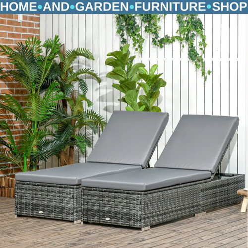 Set rattan sun - of, loungers