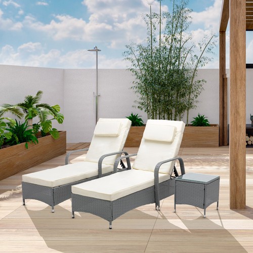 Sun loungers set adjustable - loungers,