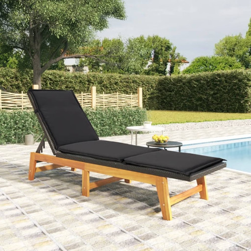 Sun lounger with cushion poly - sun,