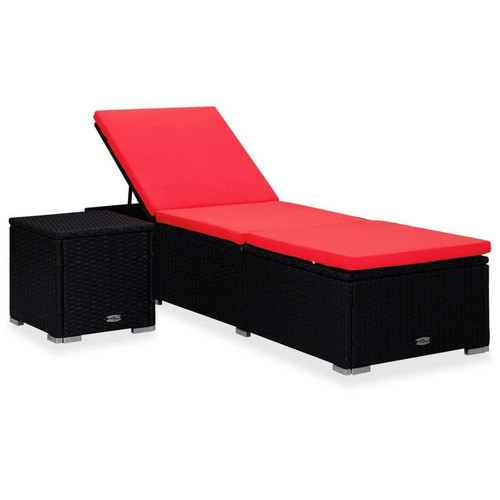 Sun lounger with cushion - cushion, and