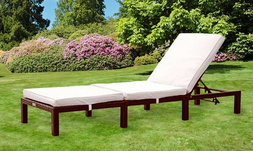 Rattan day bed sun lounger - bed,