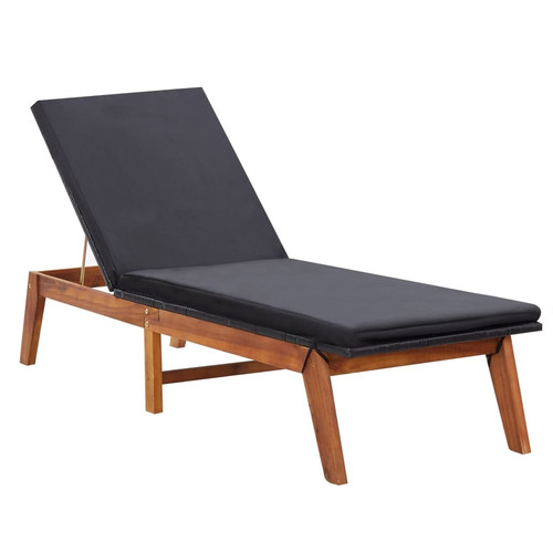 Sun lounger with cushion - sun,