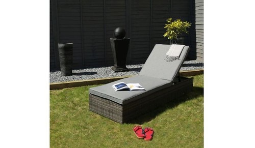 Rattan sun lounger grade - sun, b