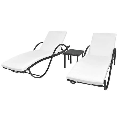 Sun loungers pcs with - loungers, table