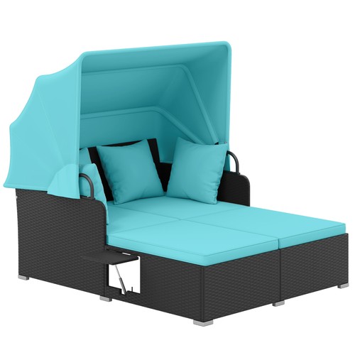 Patio rattan daybed with - daybed,