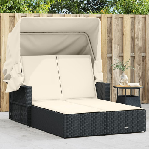Double sun lounger with canopy - lounger,