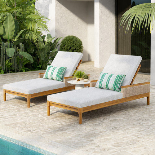 Solid wood sun chaise - sun,